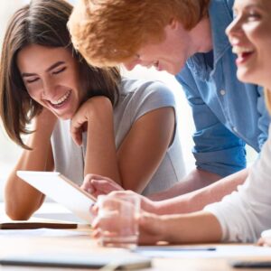 Glückliche Mitarbeiter